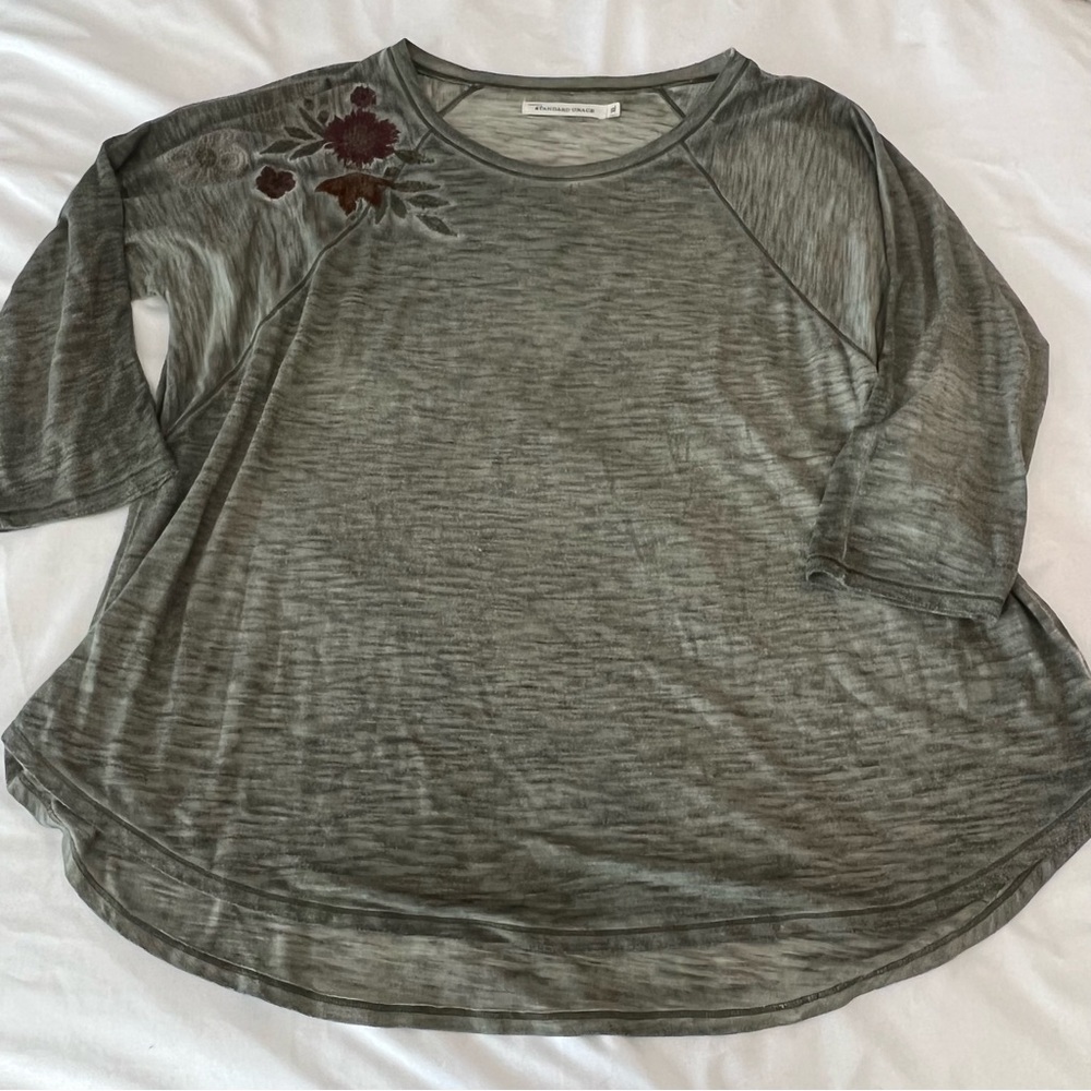 Earthy soft long sleeve top